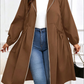 🏵️Autumn Sale-50% OFF🧥Casual Plus Size Drawstring Zip-Up Long Sleeve Hooded Coat
