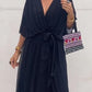 Stylish and elegant V-neck maxi dress