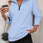 🔥Last Day Promotion-50% OFF🤩Womens Zip-Up Dropped Shoulder Sweatshirt