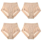 Pay 1 Get 4(4packs) High Waist Ice Silk Seamless Shaping Briefs--Last Day 49% OFF