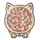 🎁60% OFF🧩135-Piece Morandi-Colored Cat Shaped Wooden Jigsaw Puzzle