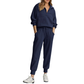 🔥Hot Sale-50% OFF💕Womens 2 Piece Long Sleeve Half Zip Pullover Fall Tracksuit Sweatsuits Set
