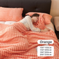🥰Mild Winter Sale💕Super Soft Fur Ribbed Fleece Throw Blanket