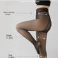 Flawless Legs Fake Translucent Warm Plush Lined Elastic Tights