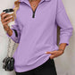 🔥Last Day Promotion-50% OFF🤩Womens Zip-Up Dropped Shoulder Sweatshirt