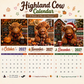 🔥New Hot Selling-60% Off!!🐮2027 Funny Highland Cow Wall Calendar