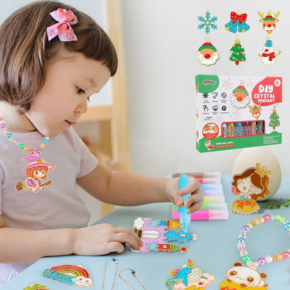 ⏳LAST DAY SALE ONLY ￡9.99!!🎁DIY Crystal Paint Arts and Crafts Set-Create Keychains & Window Art, Non-Toxic Creative Gift