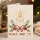 🌲🪡Christmas Hand Embroidery Card DIY Kit | Stitch Your Way Into the Christmas Spirit ✨🎁
