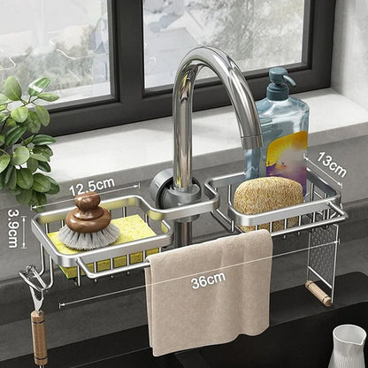 🔥HOT SALE 🔥Rust-proof Space Aluminum Faucet Rack