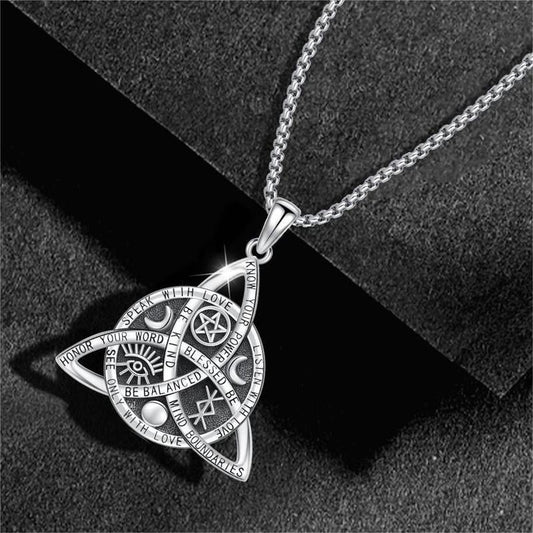 🔥Last Day 50% OFF✨Handmade Sterling Silver Vintage Celtic Knot Pendant Necklace🎁Buy 2 Free Shipping