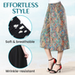 🔥Hot Sale🔥Women's High Elastic Waist Pleated Chiffon Wide Leg Culottes