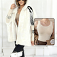 ❄️ Women’s Mink Fur Hooded Zip-Up Coat – Plush Warm, Effortless Style for Winter Daily & Casual Outings