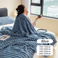 🥰Mild Winter Sale💕Super Soft Fur Ribbed Fleece Throw Blanket