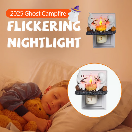 🔥Halloween Promotion Sale-60% Off👻Ghost Campfire Flickering Nightlight✨