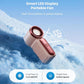 💨Mini Handheld Fan with LED Display| 🧊6 speeds, 10.7 hours of cool| Weighs nothing – goes anywhere