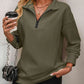 🔥Last Day Promotion-50% OFF🤩Womens Zip-Up Dropped Shoulder Sweatshirt