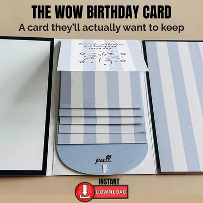 🎂✨Handmade Waterfall Gift Card Booklet💖