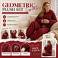 ✨Embossed Geometric Plush Set – Timeless Comfort & Effortless Style For Every Occasion