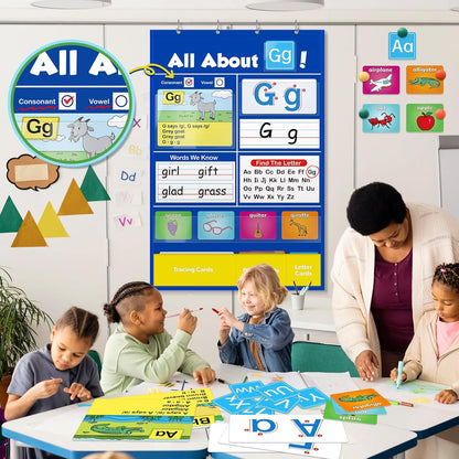 🔥Hot Sale-50% OFF 📚Alphabet Learning Pocket Chart