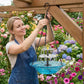 💐SPRING DAY SALE⚡50K+ SOLD!💦🐦Solar Cascade Hanging Bird Bath Fountain