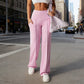 💗Spring Sale-50% OFF💐Women's Plain Loose Straight Leg Pants