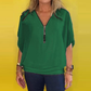 🔥Low-Priced Hot Sellers🩷Women's Chiffon Zip-up Neck Casual Top