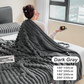 🥰Mild Winter Sale💕Super Soft Fur Ribbed Fleece Throw Blanket
