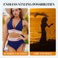 🔥Hot Sale-60% OFF👙Blooming Jelly Women High Waisted Bikini Sets Tummy Control Swimsuits