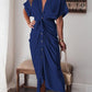 🔥Buy 2 Get 10% Off🔥 Women Satin Button Shirt Dress