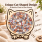 🎁60% OFF🧩135-Piece Morandi-Colored Cat Shaped Wooden Jigsaw Puzzle