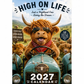 🔥New Hot Selling-60% Off!!🐮2027 Funny Highland Cow Wall Calendar