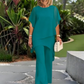 🔥2026 HOT SALE 50% OFF💕Charming Irregular Top & Wide Leg Pants Set