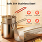 🔥LAST DAY SALE 50% OFF🍗304 Stainless Steel Multifuntional Fryer