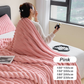 🥰Mild Winter Sale💕Super Soft Fur Ribbed Fleece Throw Blanket