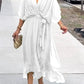 Stylish and elegant V-neck maxi dress