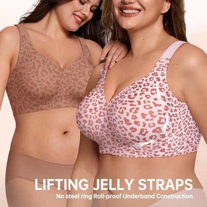💕LAST DAY SALE 60% OFF🥰Women's Jelly Bras Wirefree Full Coverage No Underwire Everyday Bra | Comfortable Wireless Padded Bras