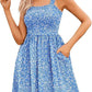 💖LAST DAY SALE 50% OFF💖Women's Summer Dresses Casual Square Neck Floral Sundress