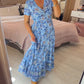 🔥2024 HOT SALE🔥Floral print v-neck dress