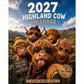 🔥New Hot Selling-60% Off!!🐮2027 Funny Highland Cow Wall Calendar