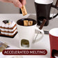 Melt Chocolate Instantly! No-Mess Ceramic Fondue Mug with Fork