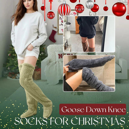 ⚡Flash Sale 50% OFF🏆#1 Best Seller 💥Goose Down Knee Socks!