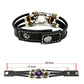 💥Last Day – 50% OFF☪️Glow-in-the-dark Leather Zodiac Sign Bracelet For Men and Women (6.9/8.1 inches)♑️