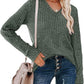 🎉LAST DAY-50% OFF🤩Women's V Neck Long Sleeve Solid Sweater