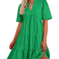 🫧2025 Hot Sale💘Women's Elegant Hollow Out Lace Ruffle Casual Mini Dress