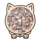 🎄Christmas Sale 50% OFF🎁🧩135-Piece Morandi-Colored Cat Shaped Wooden Jigsaw Puzzle