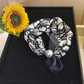 🔥HOT SALE🔥 Pearl Buckle Closure Printed Scarf