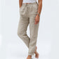 🌸Spring Sale-50% OFF🍀Women's Elastic Waist Cotton Linen Casual Pants