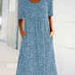 💫Summer Hot Sale💛Casual Women Scoop Neck Floral Dress (8 Colors with Pockets)