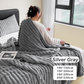 🥰Mild Winter Sale💕Super Soft Fur Ribbed Fleece Throw Blanket