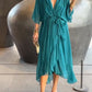 Stylish and elegant V-neck maxi dress